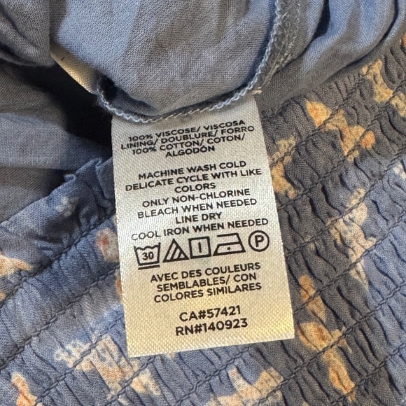 NWT Loft Mini Skirt Blue Butterfly L - Picture 4 of 6